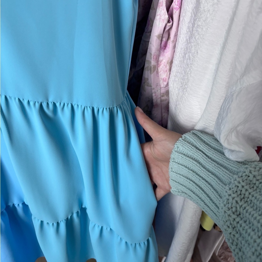 Amanda Uprichard Rylee Dress in Pacific - Picture 3 of 5